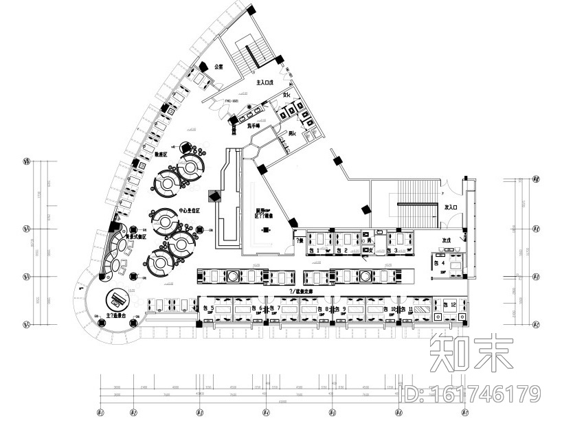 上岛西餐厅混搭风格施工图设计（附效果图）施工图下载【ID:161746179】