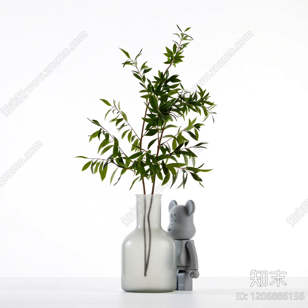 绿植插花装饰3D模型下载【ID:1206886156】