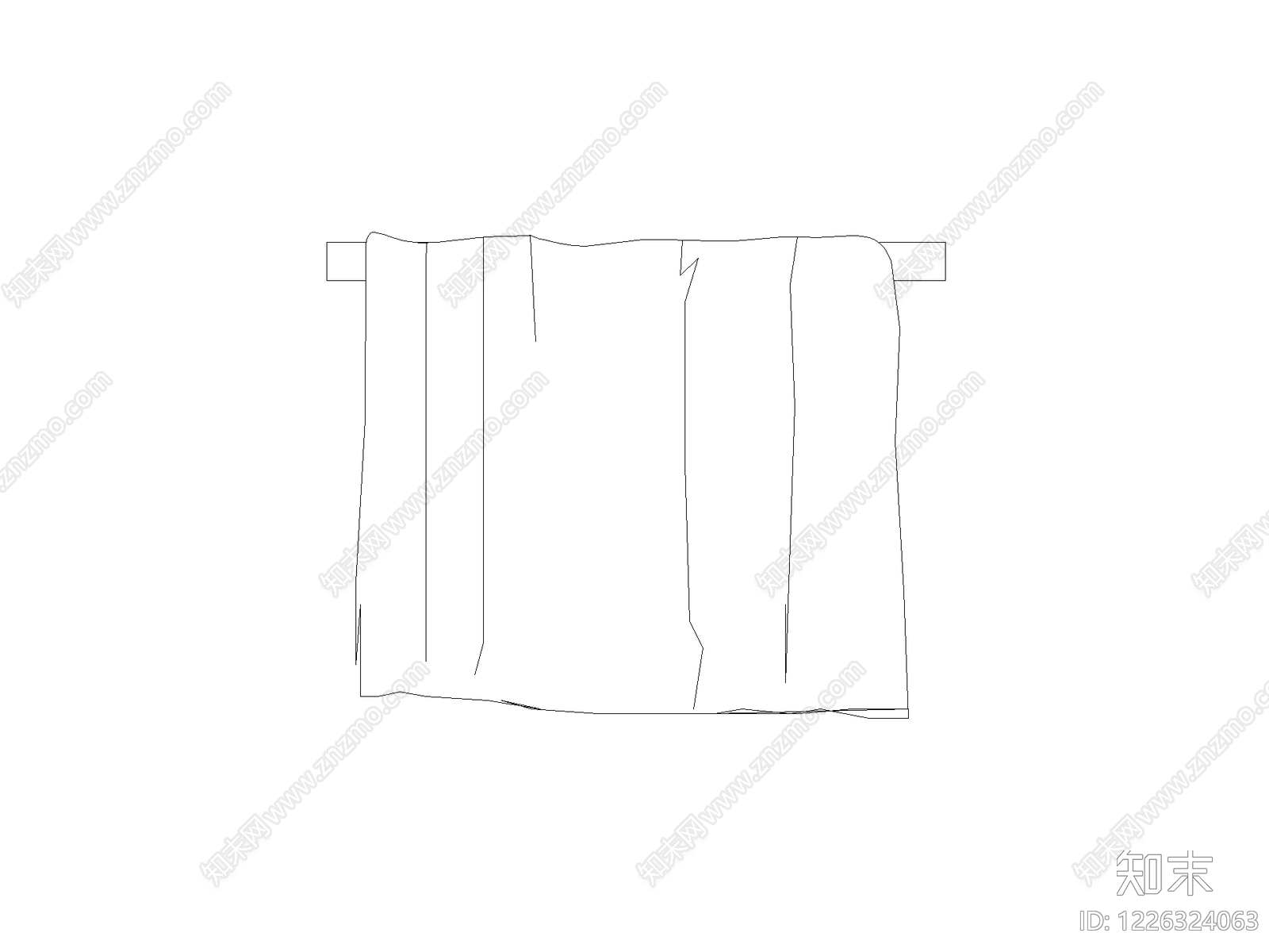 窗帘cad施工图下载【ID:1226324063】