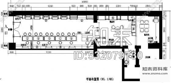 施工图某眼镜店施工图下载【ID:532079730】