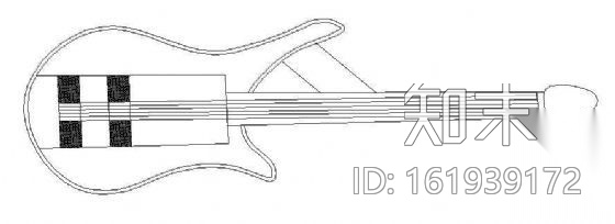 吉他cad施工图下载【ID:161939172】