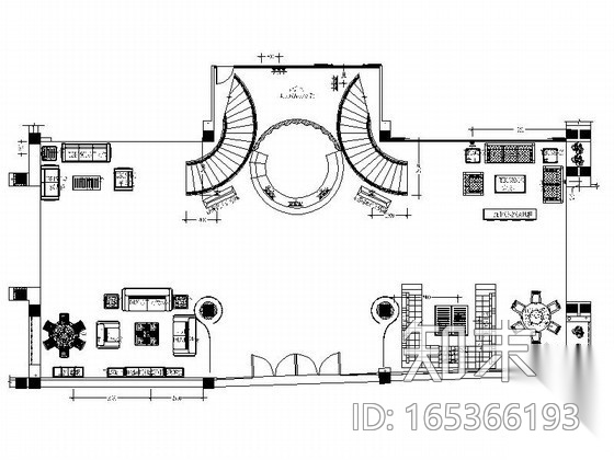 [福建]家具旗舰店中厅装修图（含效果）cad施工图下载【ID:165366193】