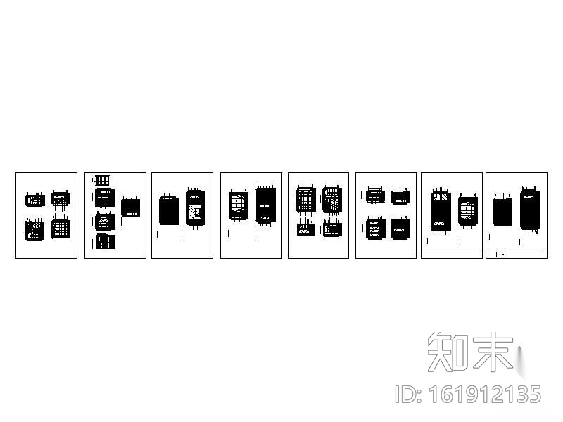 [上海]某知名别墅装修图F户型cad施工图下载【ID:161912135】