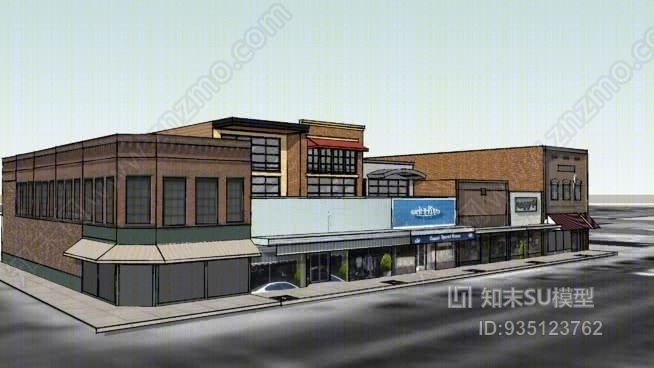 爱达荷州埃米特大街SU模型下载【ID:935123762】
