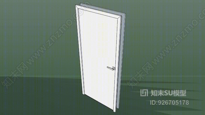 简单和高度定制的内门SU模型下载【ID:926705178】