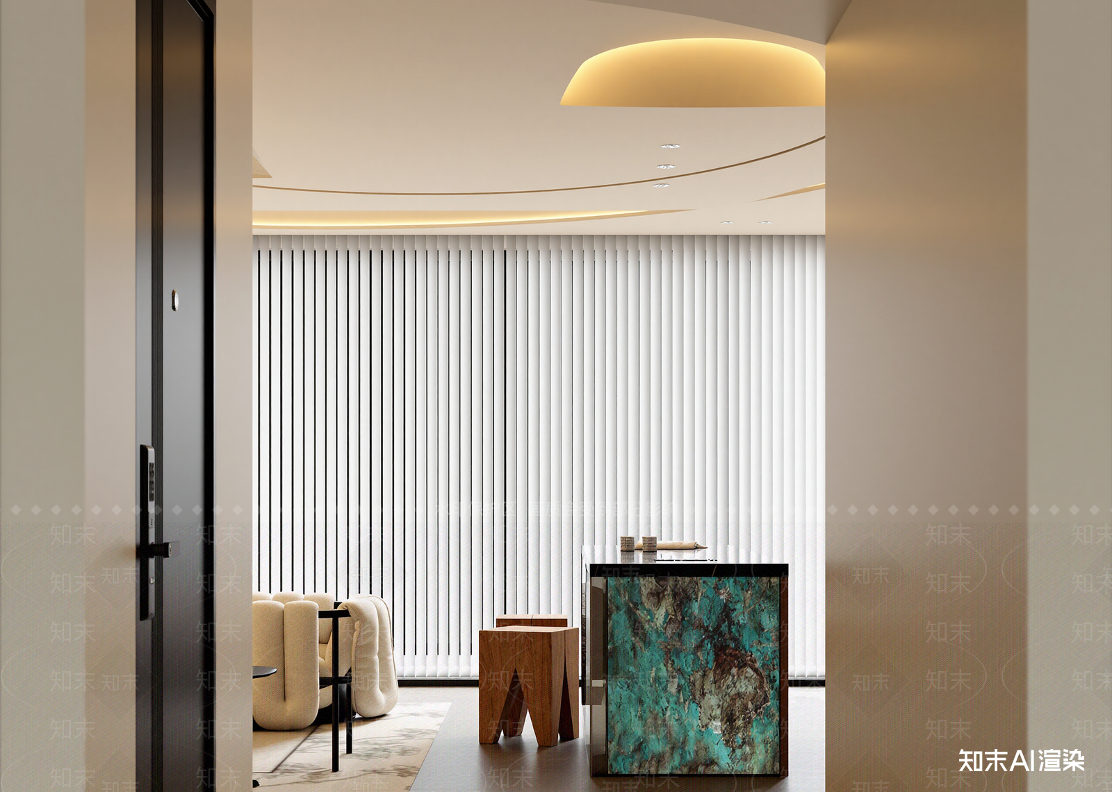 现代酒店客房3D模型下载【ID:1215046675】