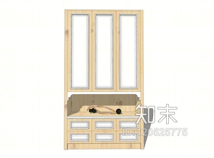 储物柜SU模型下载【ID:120525775】