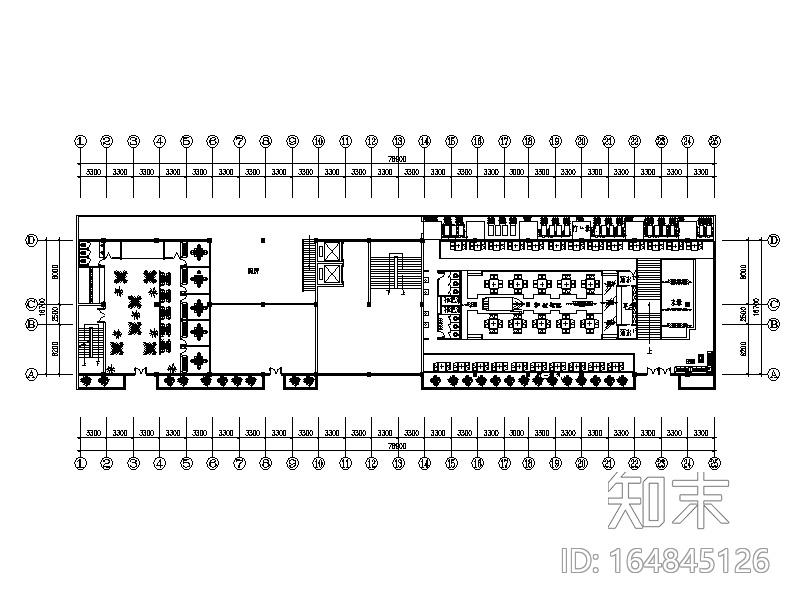 中式风格连锁火锅店设计CAD施工图cad施工图下载【ID:164845126】