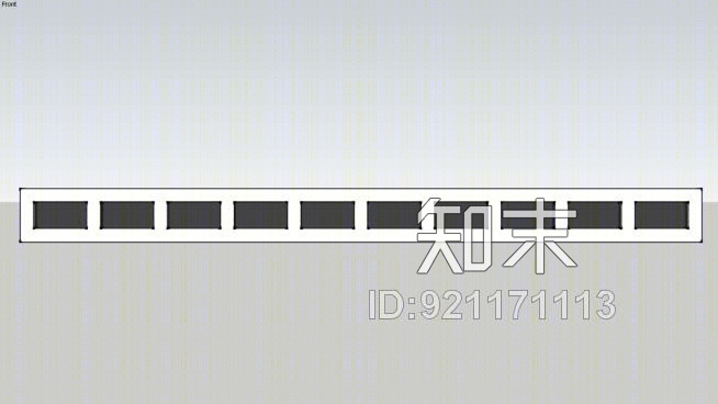 长而瘦的科德角窗户SU模型下载【ID:921171113】