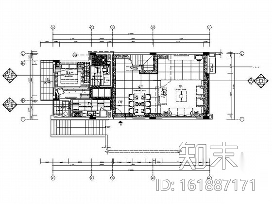 [广州]度假区现代三层别墅室内设计装修图施工图下载【ID:161887171】