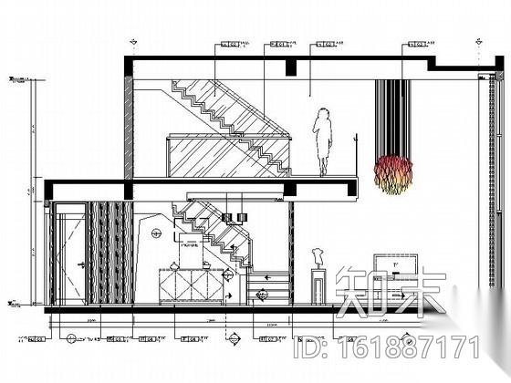 [广州]度假区现代三层别墅室内设计装修图施工图下载【ID:161887171】