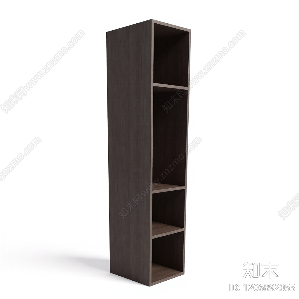 木质书架柜体3D模型下载【ID:1206892055】