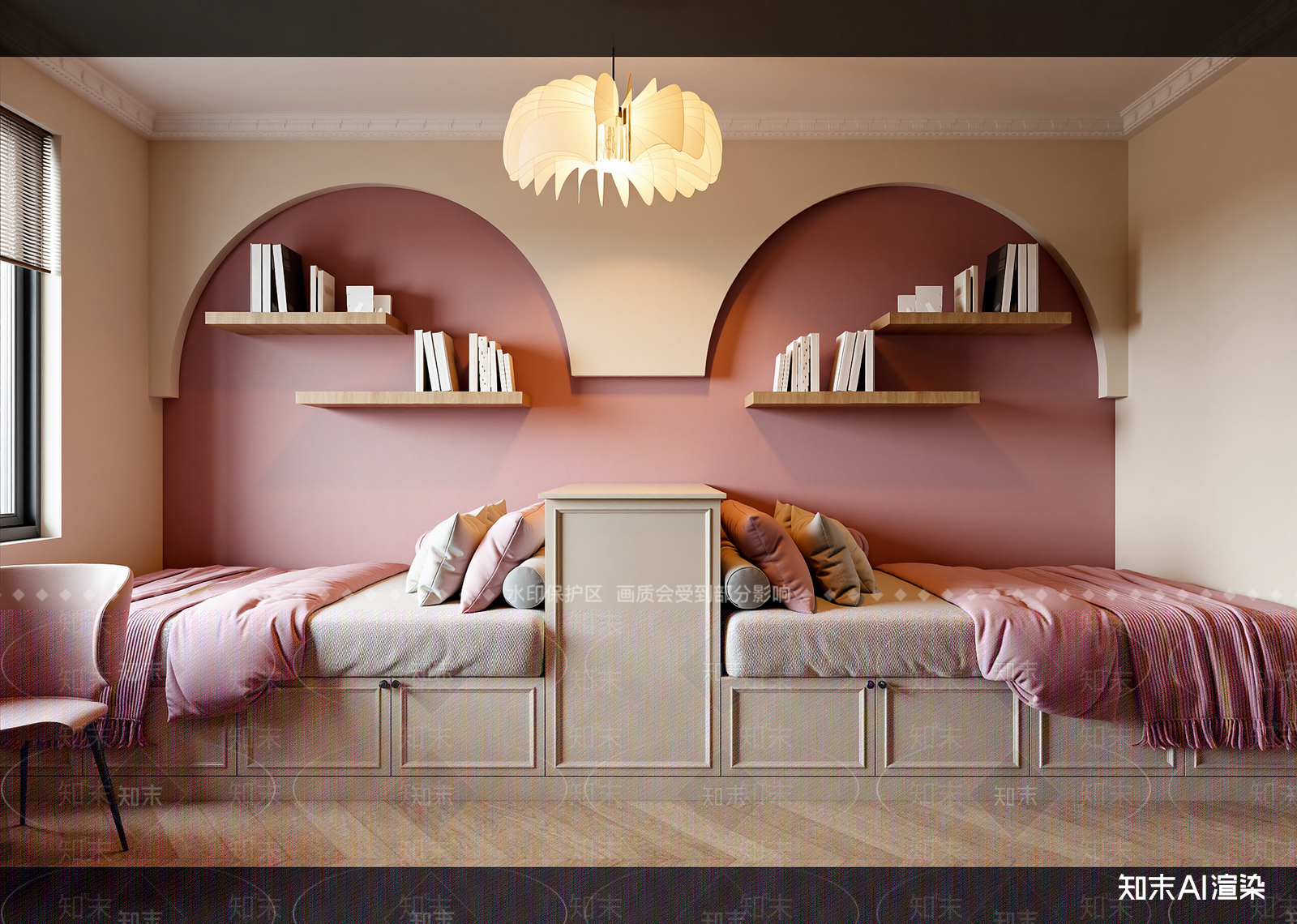 法式通用儿童房3D模型下载【ID:1214947217】