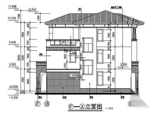 水岸豪宝石A型三层别墅施工图下载【ID:149922159】