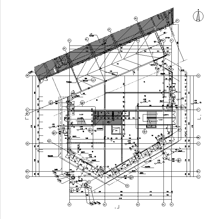 [福建]高层框架剪力墙商业购物中心施工图（万科知名地...cad施工图下载【ID:180439129】