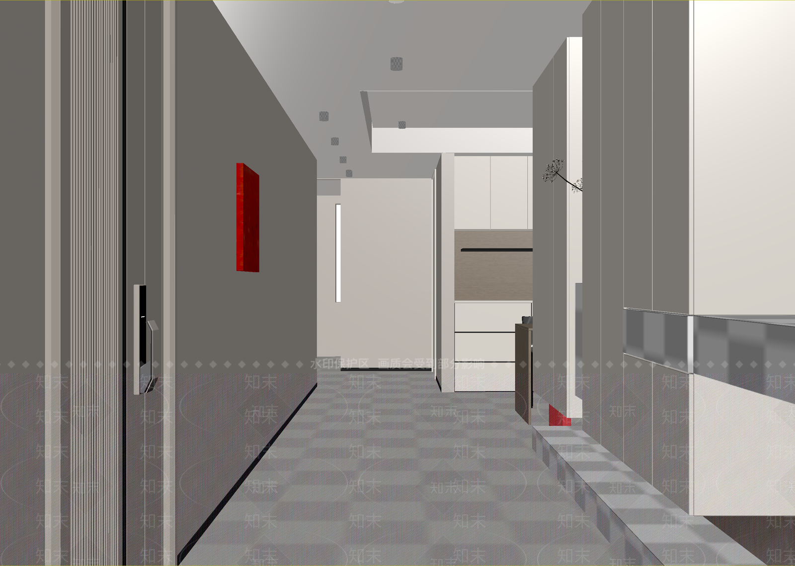 现代走廊3D模型下载【ID:1215153470】