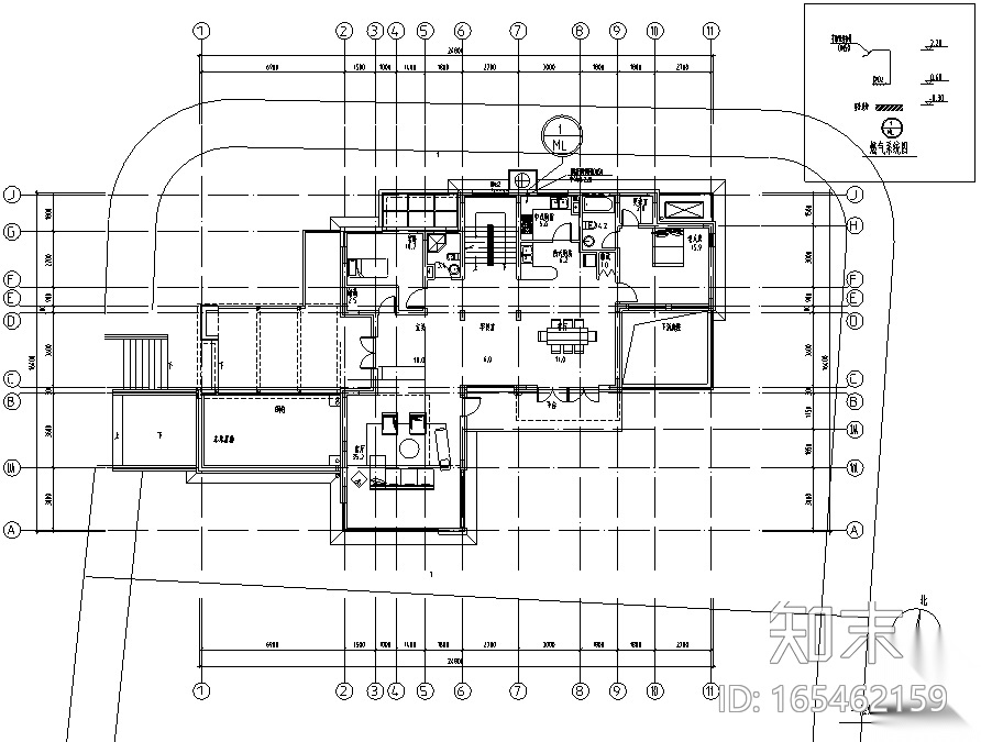 佘山宝石别墅暖通工程施工图（CAD）施工图下载【ID:165462159】