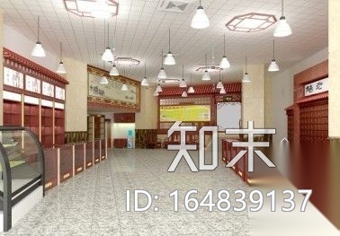 360平药店中医诊所(含效果图)cad施工图下载【ID:164839137】