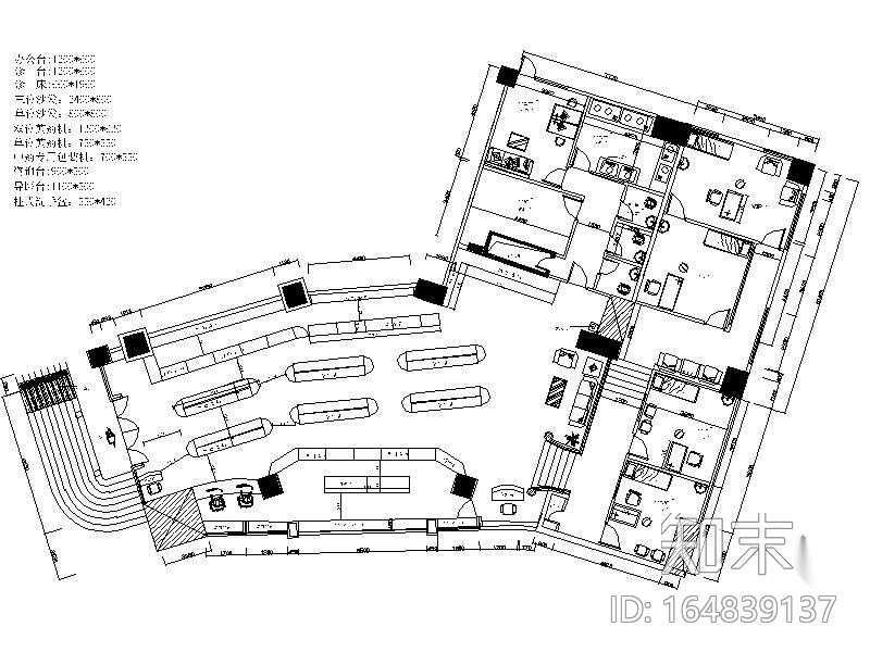 360平药店中医诊所(含效果图)cad施工图下载【ID:164839137】