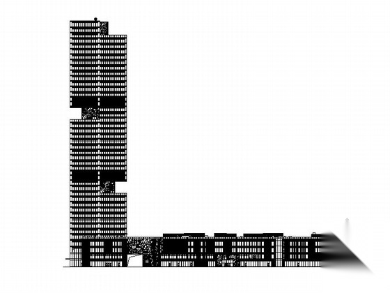 [广东]196米现代风格知名办公楼建筑施工图（含人防施工图下载【ID:166716188】