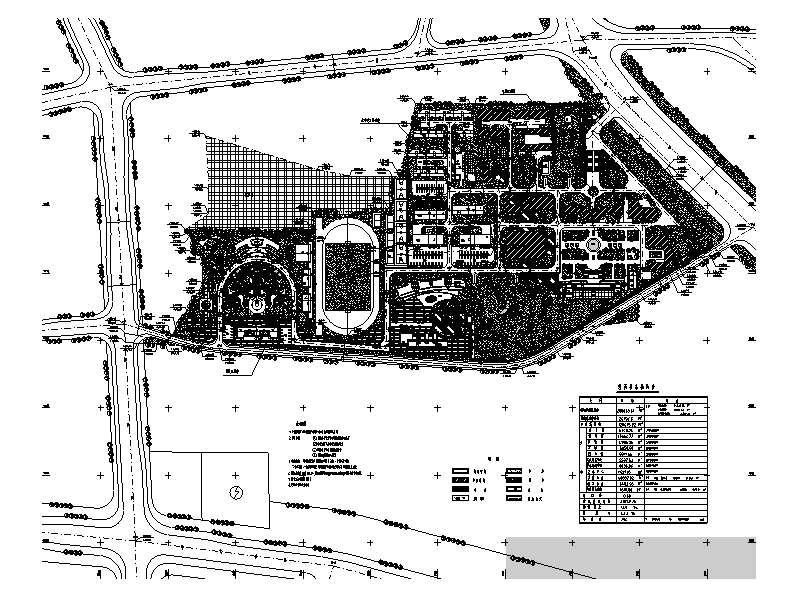 30套大学校园校区总平面图规划设计（CAD）施工图下载【ID:160722198】