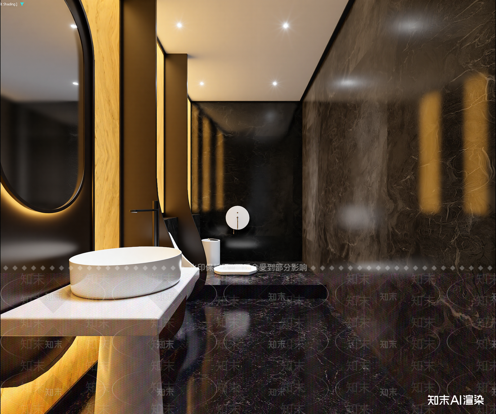 现代酒店卫生间3D模型下载【ID:1214920890】