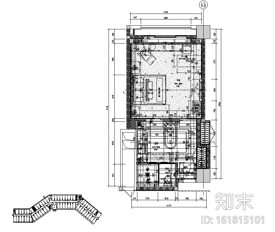 惠州翡翠山华美达酒店客房施工图设计+效果图cad施工图下载【ID:161815101】