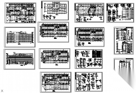 五层医院门诊及住院楼建筑施工图cad施工图下载【ID:151589176】