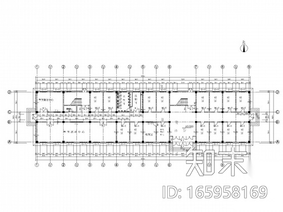 [毕业设计]长春某中学六层男生公寓楼建筑结构施工图(含...cad施工图下载【ID:165958169】
