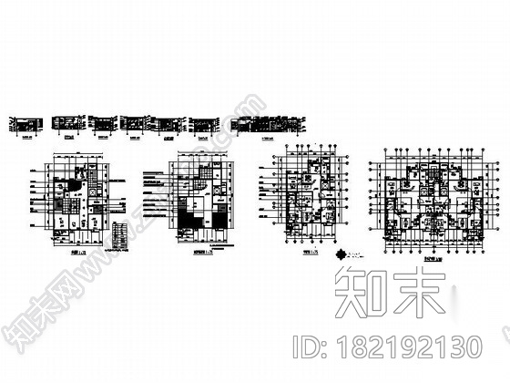 家庭工作室五居装饰装修图施工图下载【ID:182192130】