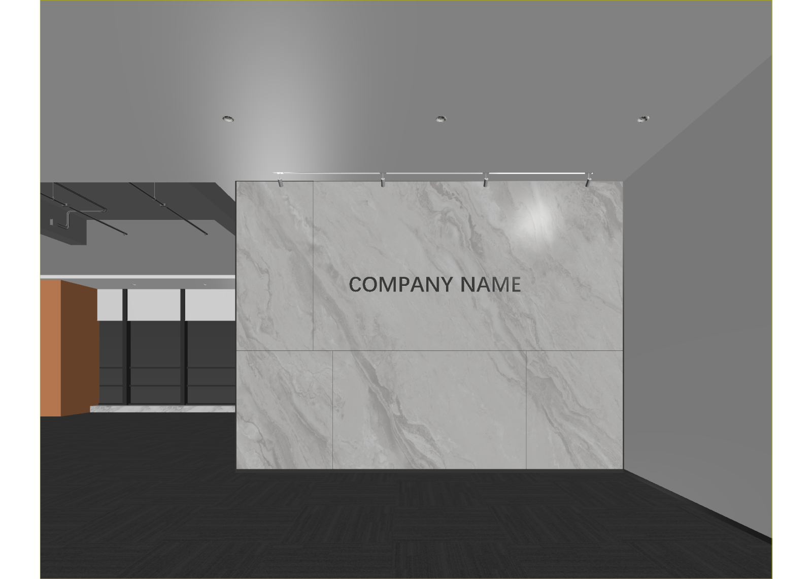 现代办公大厅3D模型下载【ID:1214423571】