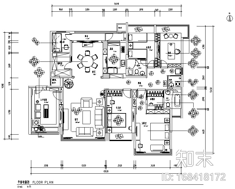 [广东]帝豪湾公墅设计施工图（附效果图）cad施工图下载【ID:168418172】