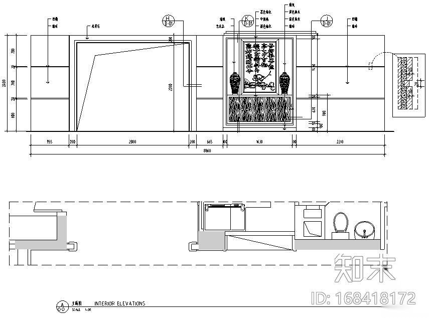 [广东]帝豪湾公墅设计施工图（附效果图）cad施工图下载【ID:168418172】