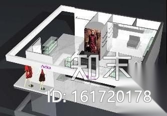 [郑州]某大商场服装专柜设计图cad施工图下载【ID:161720178】