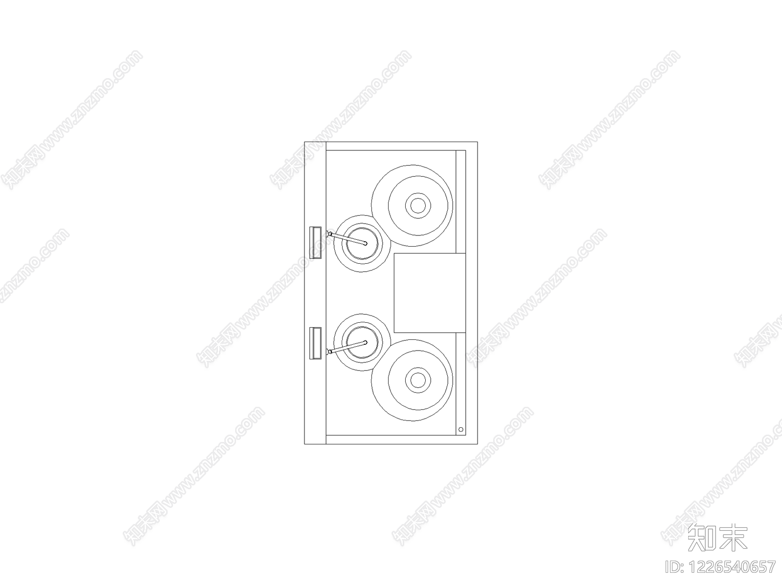 柜子cad施工图下载【ID:1226540657】