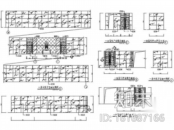 某大剧院音乐厅走廊装修图cad施工图下载【ID:161687166】