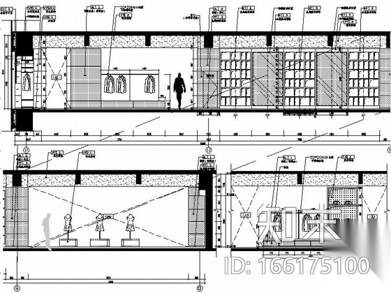 [张家港]某广场外贸公司现代办公室装修图（含效果）cad施工图下载【ID:166175100】