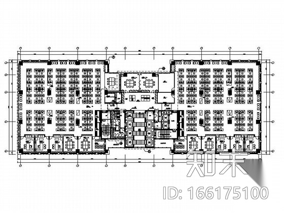 [张家港]某广场外贸公司现代办公室装修图（含效果）cad施工图下载【ID:166175100】