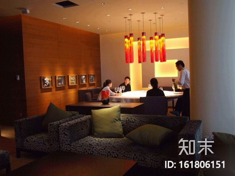 [北京]柏悦酒店六十一层休闲吧施工图+实景cad施工图下载【ID:161806151】