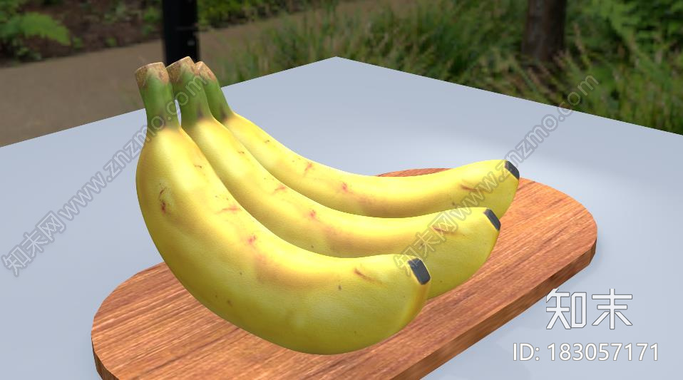 真实向香蕉CG模型下载【ID:183057171】