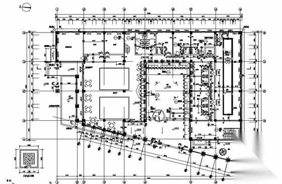 [河北省]某二层商业会所建筑施工图（节能型）cad施工图下载【ID:165627102】