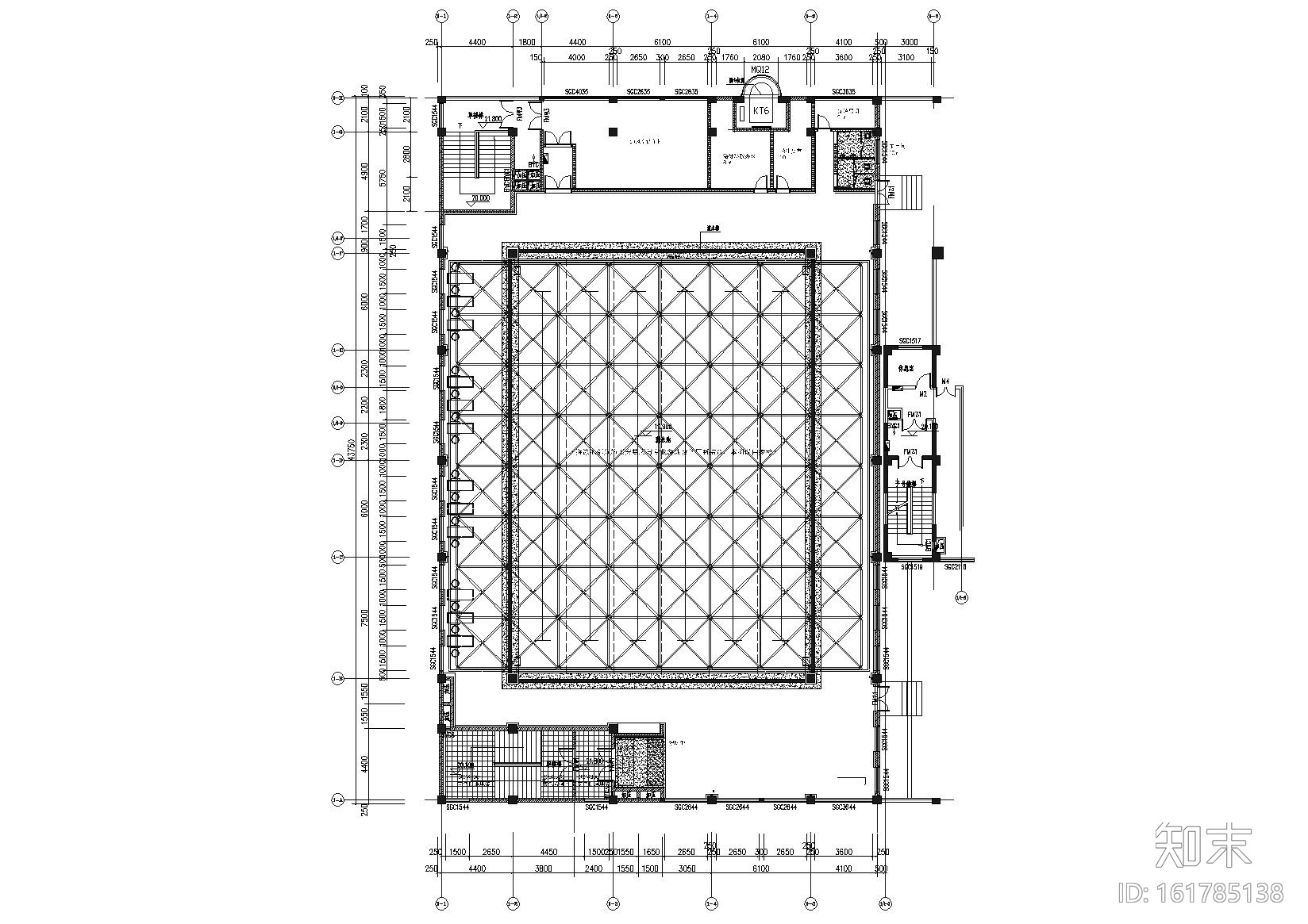 [河南]南阳运动健身中心施工图+效果图cad施工图下载【ID:161785138】