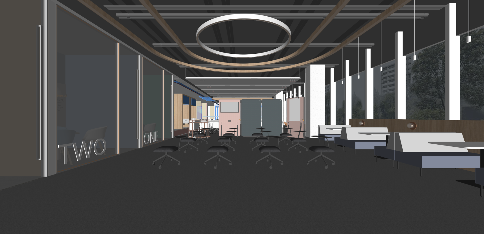现代其他办公区域SU模型下载【ID:1215937962】