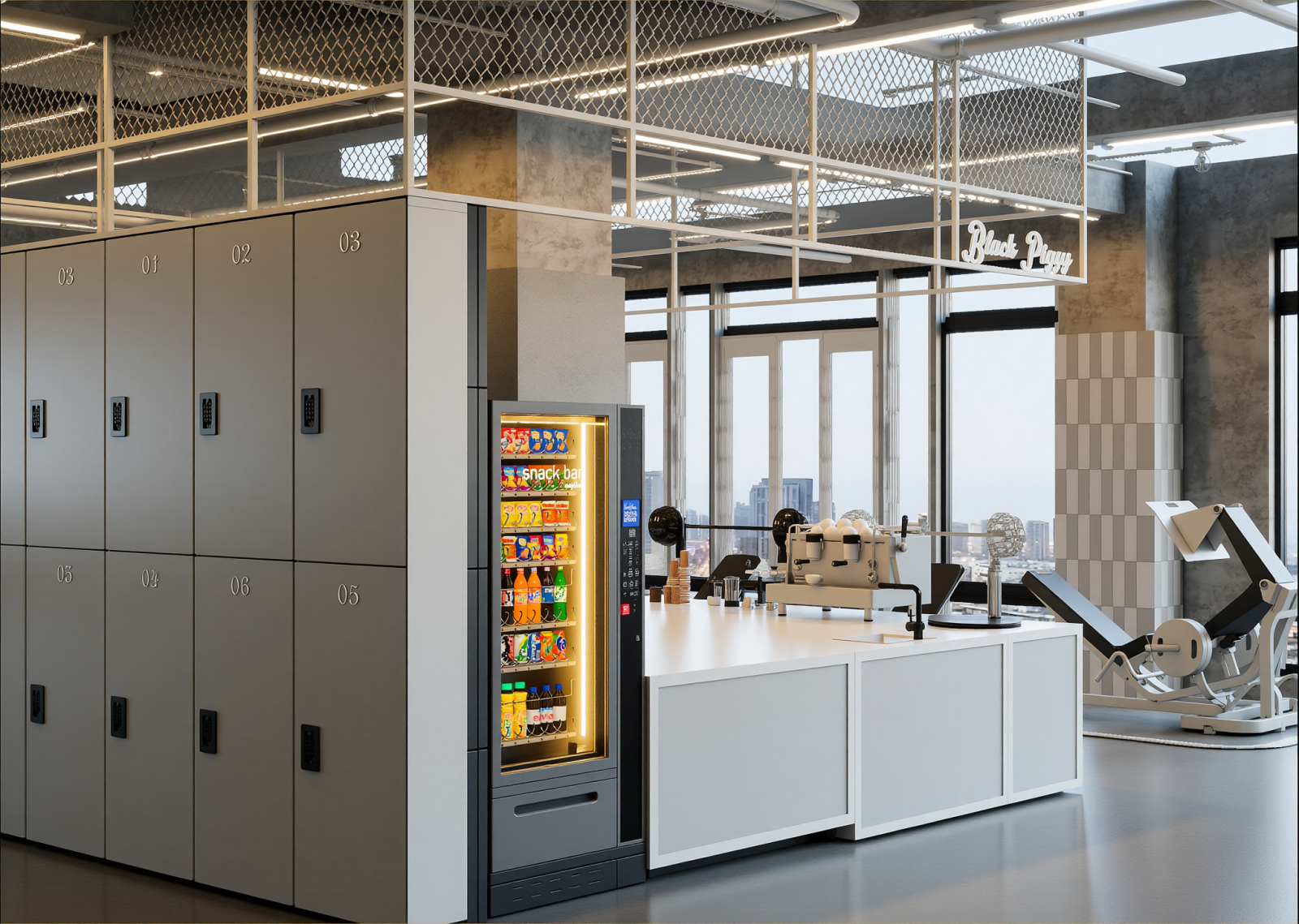 工业健身房3D模型下载【ID:1215014508】