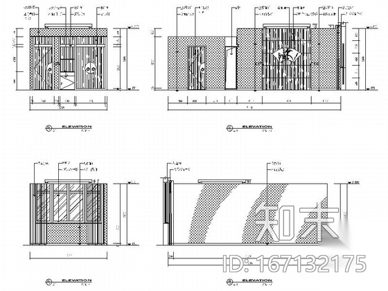 [江苏]智慧山高级中式风格酒店书院室内装修施工图（含实...cad施工图下载【ID:167132175】