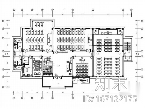 [江苏]智慧山高级中式风格酒店书院室内装修施工图（含实...cad施工图下载【ID:167132175】