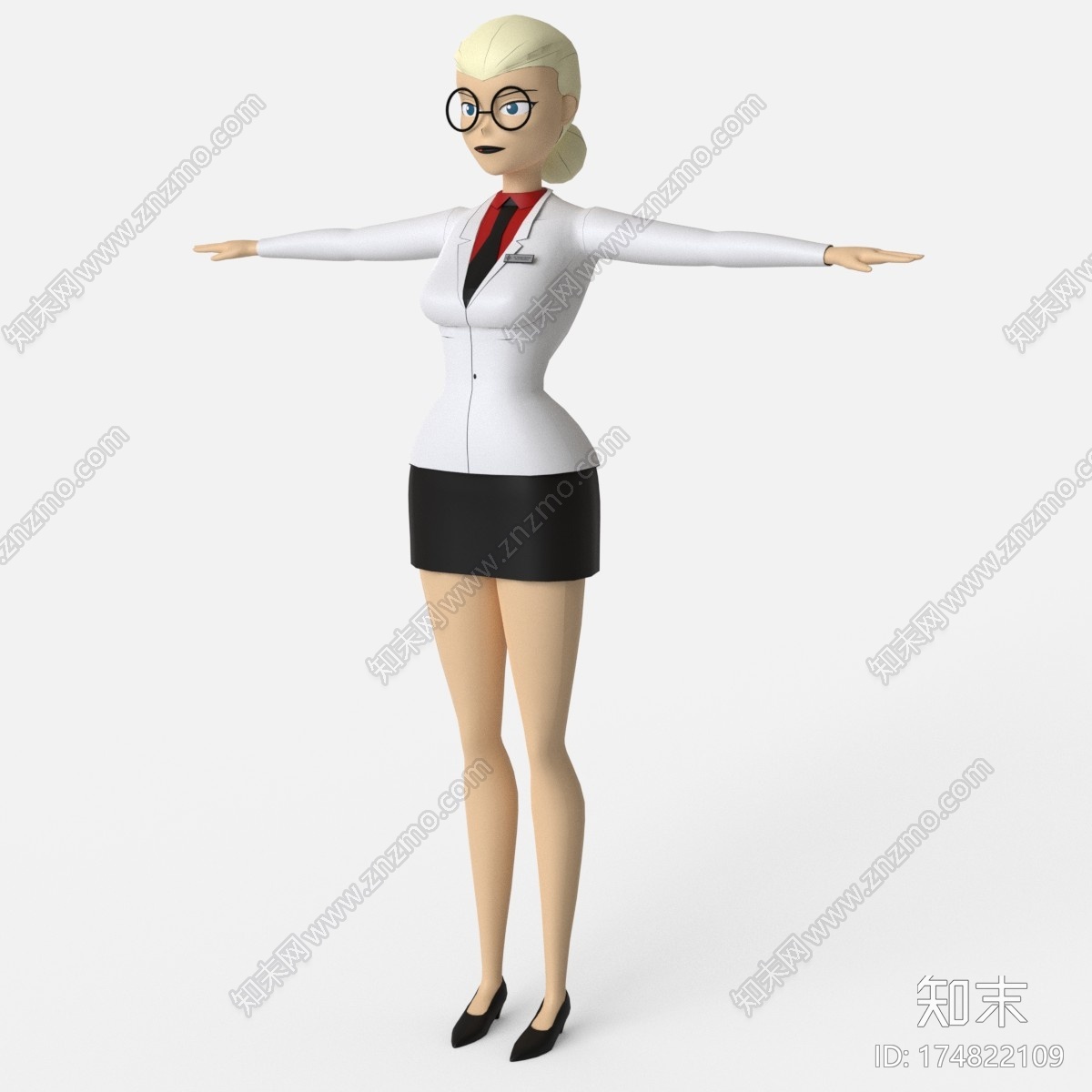 哈利·奎恩(博士)从蝙蝠侠动画系列3DCG模型下载【ID:174822109】