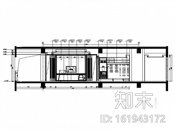 [三亚]高档五星级度假酒店标准大床房装修图cad施工图下载【ID:161943172】