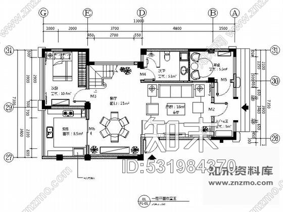 施工图昆山顶级住宅现代两层别墅样板房装修图施工图下载【ID:531984370】