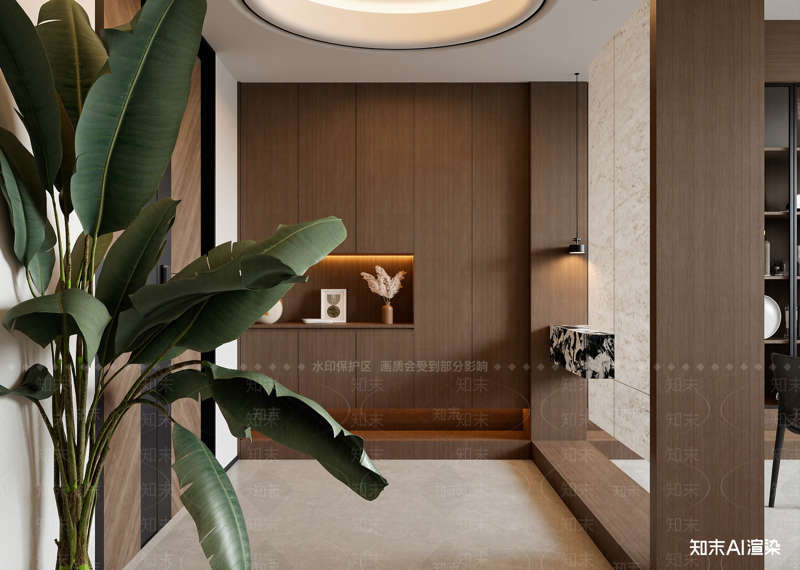 现代玄关3D模型下载【ID:1215168310】